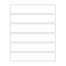 40517 - Label Size 203mm x 38mm - 6 label(s) per sheet 