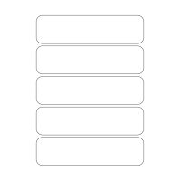 40521 - Label Size 177mm x 46mm - 5 label(s) per sheet