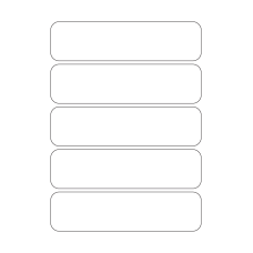 40521 - Label Size 177mm x 46mm - 5 label(s) per sheet 