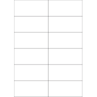 40522 - Label Size 105mm x 49.2mm - 12 label(s) per sheet