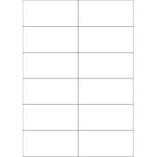 40522 - Label Size 105mm x 49.2mm - 12 label(s) per sheet 