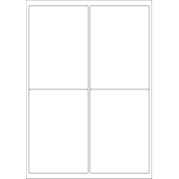 40523 - Label Size 99.1mm x 139mm - 4 label(s) per sheet