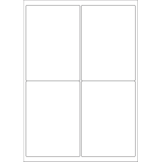 40523 - Label Size 99.1mm x 139mm - 4 label(s) per sheet 