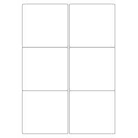 40524 - Label Size 99.1mm x 93.1mm - 6 label(s) per sheet