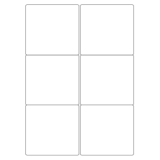 40524 - Label Size 99.1mm x 93.1mm - 6 label(s) per sheet 