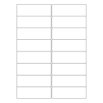 40527 - Label Size 99.1mm x 34mm - 16 label(s) per sheet