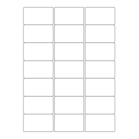 40528 - Label Size 63.5mm x 38.1mm - 21 label(s) per sheet