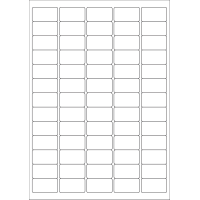 40529 - Label Size 38.1mm x 21.2mm - 65 label(s) per sheet