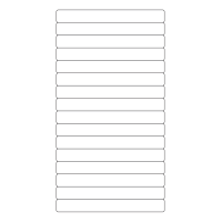 40531 - Label Size 145mm x 16.9mm - 16 label(s) per sheet