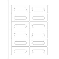 40537 - Label Size 89.5mm x 42mm - 12 label(s) per sheet