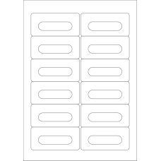 40537 - Label Size 89.5mm x 42mm - 12 label(s) per sheet 