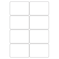40539 - Label Size 97mm x 68mm - 8 label(s) per sheet