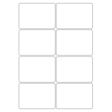 40539 - Label Size 97mm x 68mm - 8 label(s) per sheet 