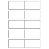 40540 - Label Size 97mm x 50mm - 10 label(s) per sheet