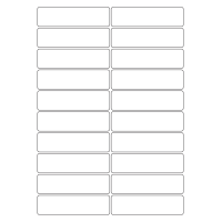 40541 - Label Size 97mm x 26mm - 20 label(s) per sheet
