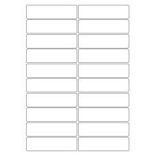 40541 - Label Size 97mm x 26mm - 20 label(s) per sheet 