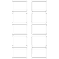 40543 - Label Size 75mm x 51mm - 10 label(s) per sheet