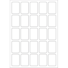 40546 - Label Size 34mm x 51mm - 25 label(s) per sheet 