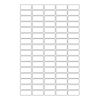 40547 - Label Size 33.5mm x 15mm - 80 label(s) per sheet