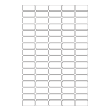 40547 - Label Size 33.5mm x 15mm - 80 label(s) per sheet 