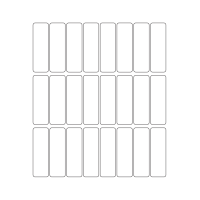40550 - Label Size 23mm x 73mm - 24 label(s) per sheet
