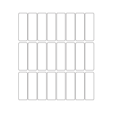 40550 - Label Size 23mm x 73mm - 24 label(s) per sheet