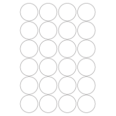 40553 - Label Size 45mm dia - 24 label(s) per sheet 