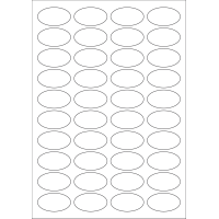 40554 - Label Size 45mm x 25mm - 40 label(s) per sheet