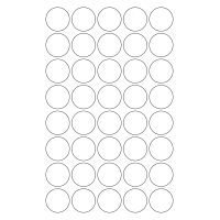 40556 - Label Size 32mm dia - 40 label(s) per sheet