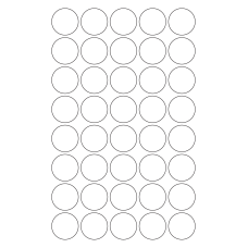 40556 - Label Size 32mm dia - 40 label(s) per sheet 
