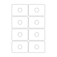 40557 - Label Size 84mm x 59mm - 8 label(s) per sheet