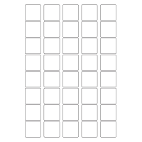 40562 - Label Size 33mm x 33mm - 40 label(s) per sheet