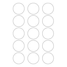 40564 - Label Size 50mm dia - 15 label(s) per sheet 