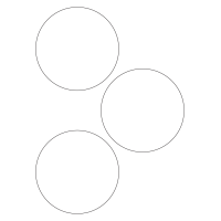 40565 - Label Size 112mm dia - 3 label(s) per sheet