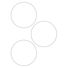 40565 - Label Size 112mm dia - 3 label(s) per sheet 