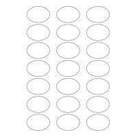 40567 - Label Size 50mm x 35mm - 21 label(s) per sheet