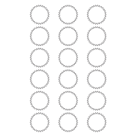 40571 - Label Size 42mm x 42mm - 18 label(s) per sheet