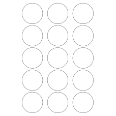 40572 - Label Size 53mm dia - 15 label(s) per sheet 