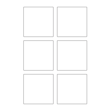 40574 - Label Size 80mm x 80mm - 6 label(s) per sheet