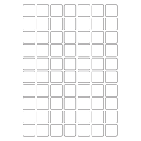 40576 - Label Size 25mm x 25mm - 70 label(s) per sheet