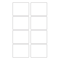 40577 - Label Size 80mm x 65mm - 8 label(s) per sheet