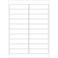 40580 - Label Size 98mm x 25.4mm - 20 label(s) per sheet