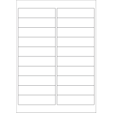 40580 - Label Size 98mm x 25.4mm - 20 label(s) per sheet 