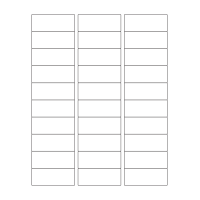 40582 - Label Size 64mm x 25.4mm - 30 label(s) per sheet