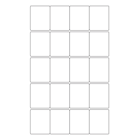 40585 - Label Size 42mm x 52mm - 20 label(s) per sheet