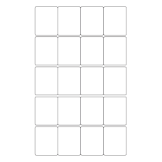 40585 - Label Size 42mm x 52mm - 20 label(s) per sheet 