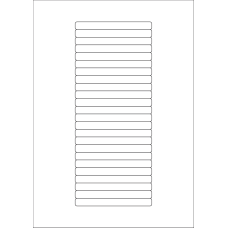40588 - Label Size 100mm x 10mm - 24 label(s) per sheet 