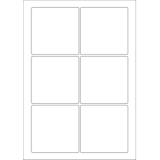 40590 - Label Size 88mm x 88mm - 6 label(s) per sheet 