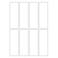 40591 - Label Size 45mm x 135mm - 8 label(s) per sheet