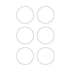 40594 - Label Size 71mm dia - 6 label(s) per sheet 